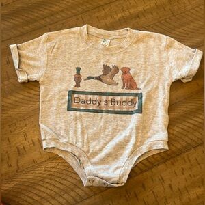 Gray "Daddy's Buddy" Kids One Piece